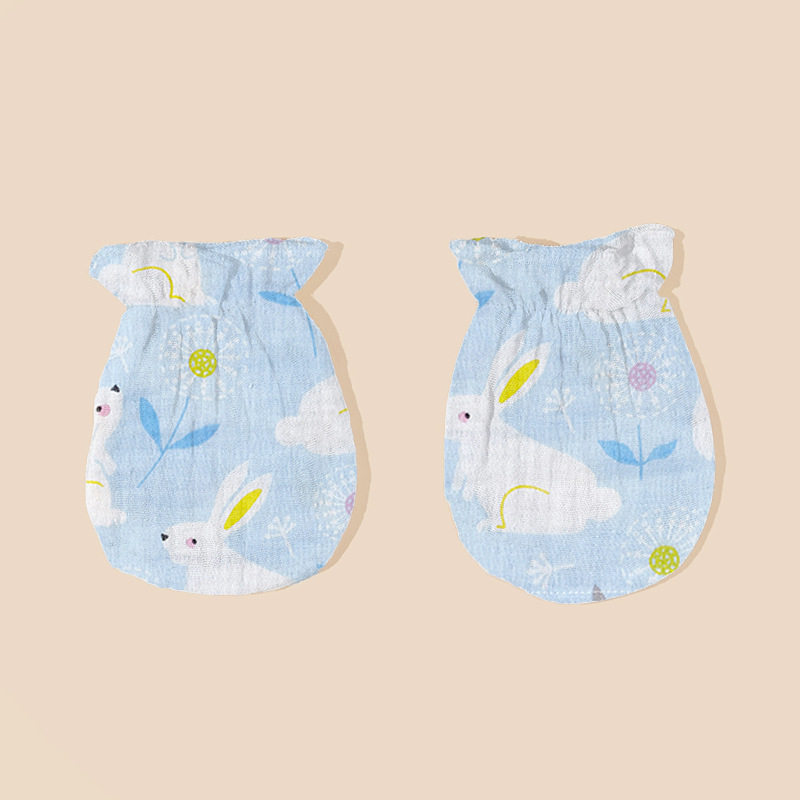 Baby Mittens Scratch - قفازات قطنية للأطفال من عمر 0