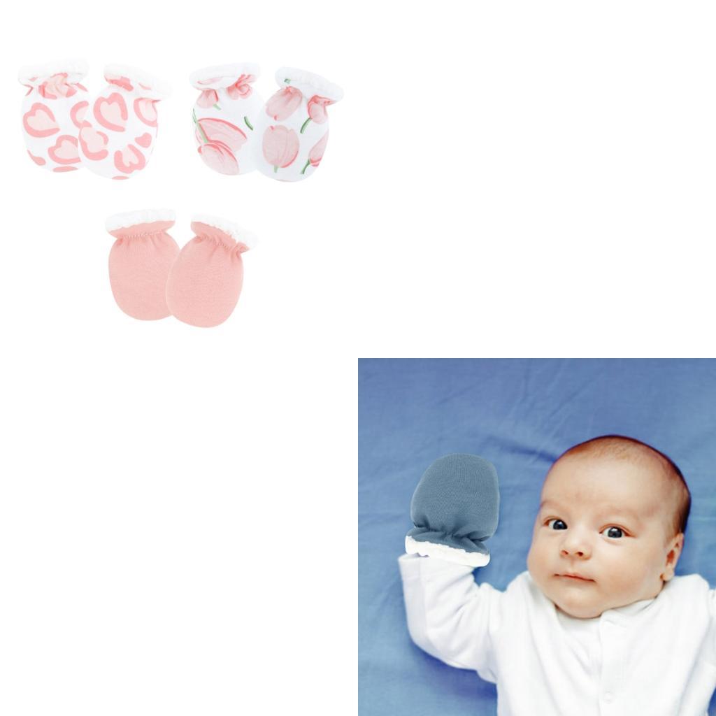 Baby Mittens Scratch - مجموعة J2HD من 3 قفازات صوف