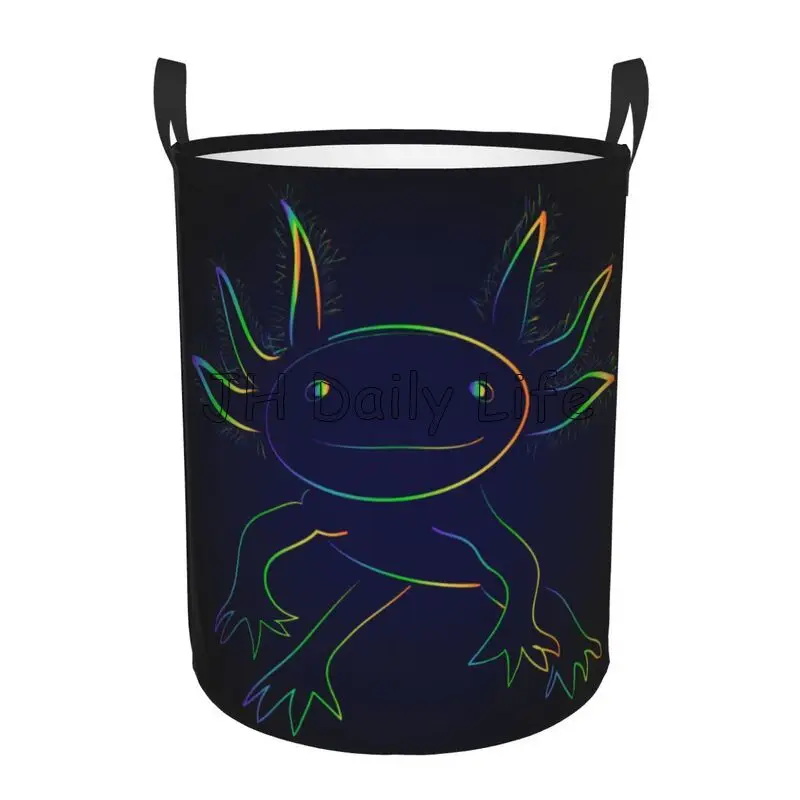 Baby Clothing Basket - قوس قزح Axolotl سلة الغسيل طوي
