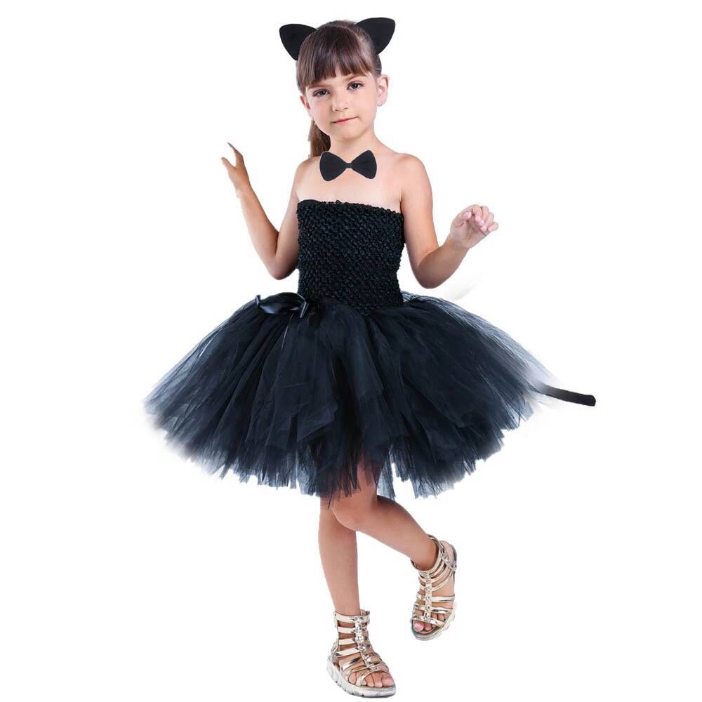 Baby Clothing For Girls - فستان توتو أسود لطيف على شكل