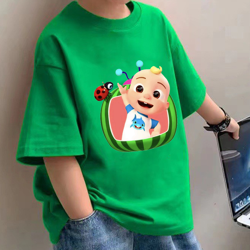 Baby Clothing For Girls - Cocomelons الطفل تي شيرت أنيمي القطن