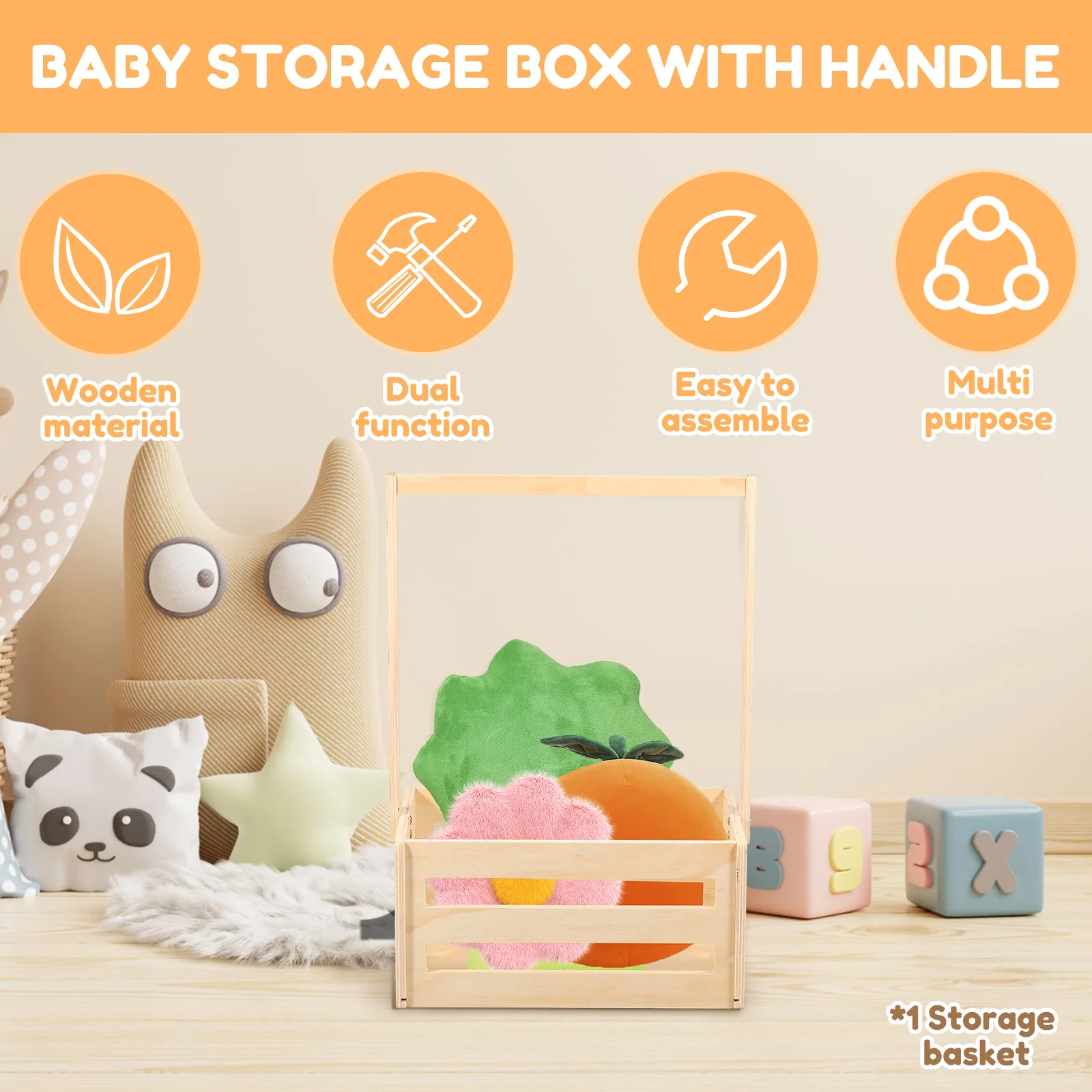 سلة خشبية متعددة الاستخدامات ل - مراجعة Baby Clothing Basket وسعره