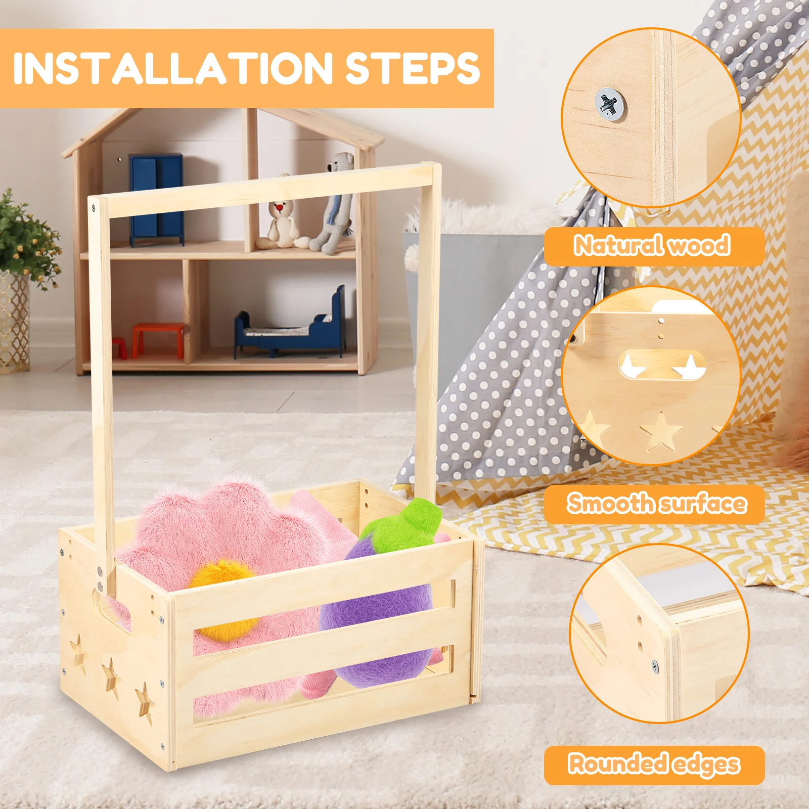 سلة خشبية متعددة الاستخدامات ل - مراجعة Baby Clothing Basket وسعره