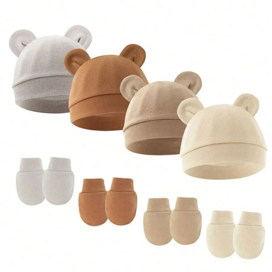طفلة قبعة قفازات مجموعة القطن  - مراجعة Baby Mittens Scratch وسعره