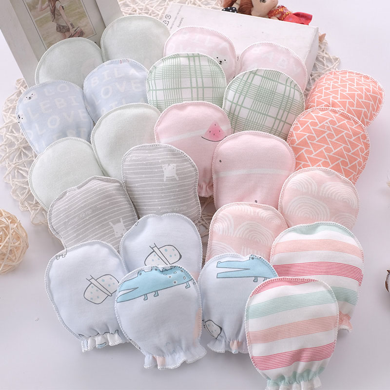 الوليد المضادة للانزلاق لينة ا - مراجعة Baby Mittens Scratch وسعره
