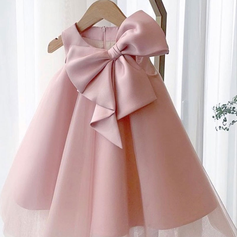 فستان بناتي صيفي بفيونكة كبيرة - مراجعة Baby Clothing Discount وسعره