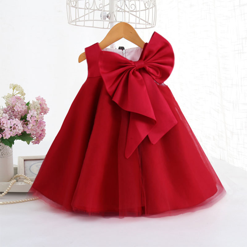 فستان بناتي صيفي بفيونكة كبيرة - مراجعة Baby Clothing Discount وسعره