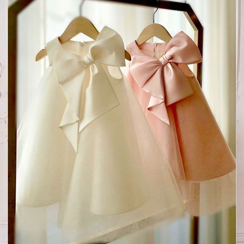 فستان بناتي صيفي بفيونكة كبيرة - مراجعة Baby Clothing Discount وسعره