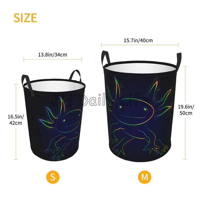 قوس قزح Axolotl سلة الغسيل طوي - مراجعة Baby Clothing Basket وسعره