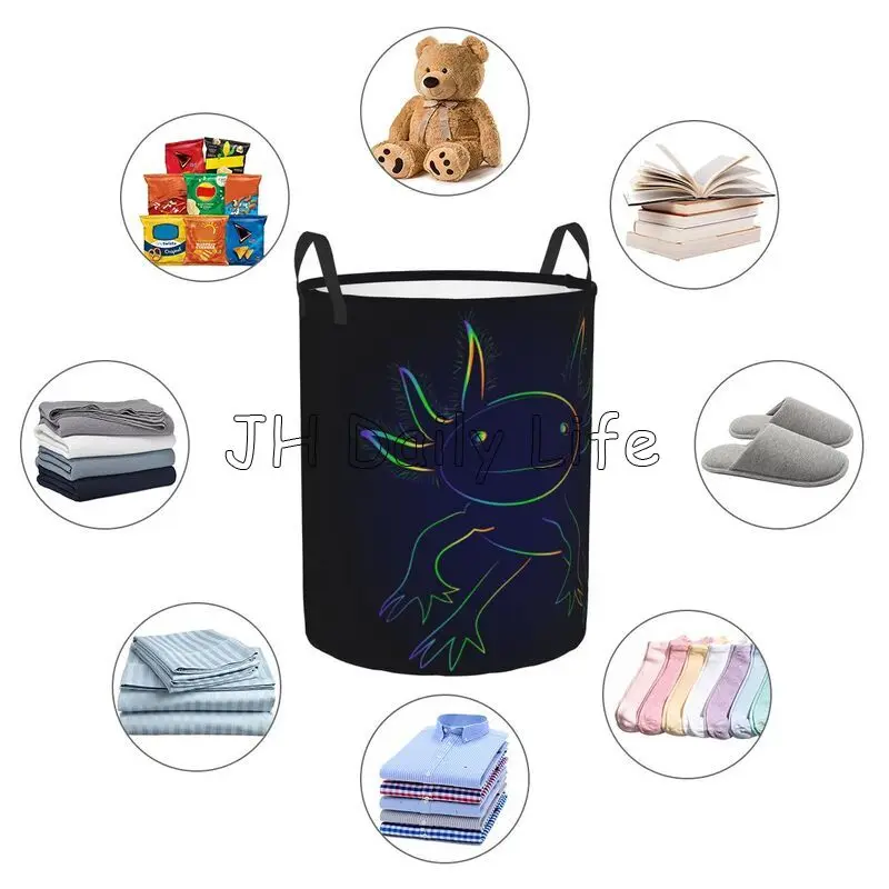 قوس قزح Axolotl سلة الغسيل طوي - مراجعة Baby Clothing Basket وسعره