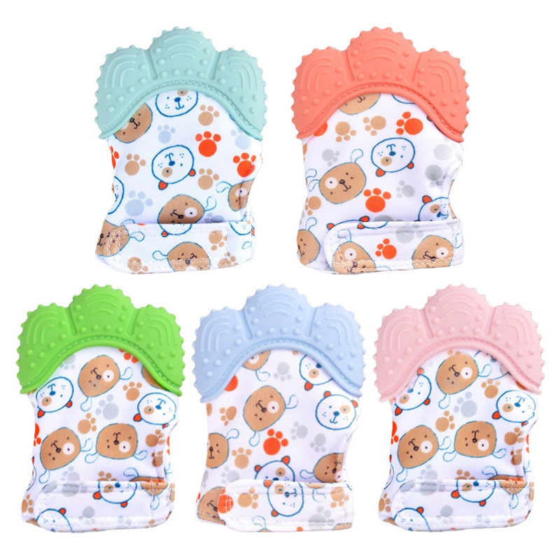 الكرتون المطبوعة الطفل عضاضة ا - مراجعة Baby Mittens Scratch وسعره