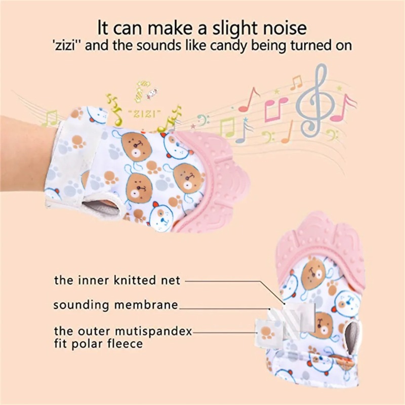 الكرتون المطبوعة الطفل عضاضة ا - مراجعة Baby Mittens Scratch وسعره