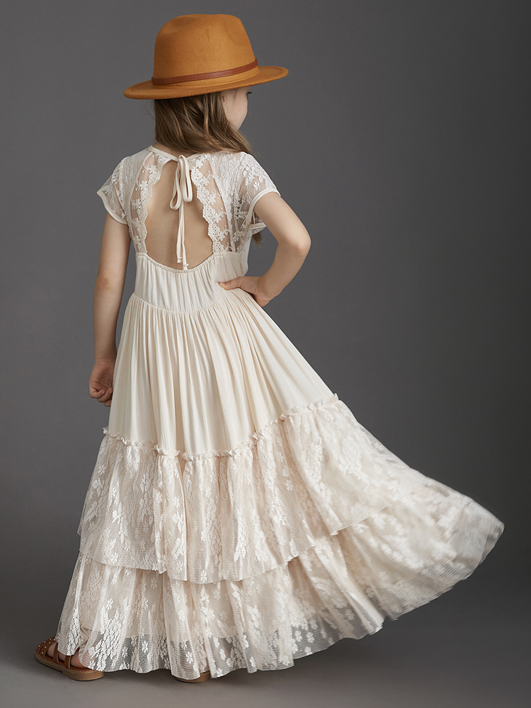 فساتين دانتيل بأكمام قصيرة للب - مراجعة Baby Clothing For Girls وسعره