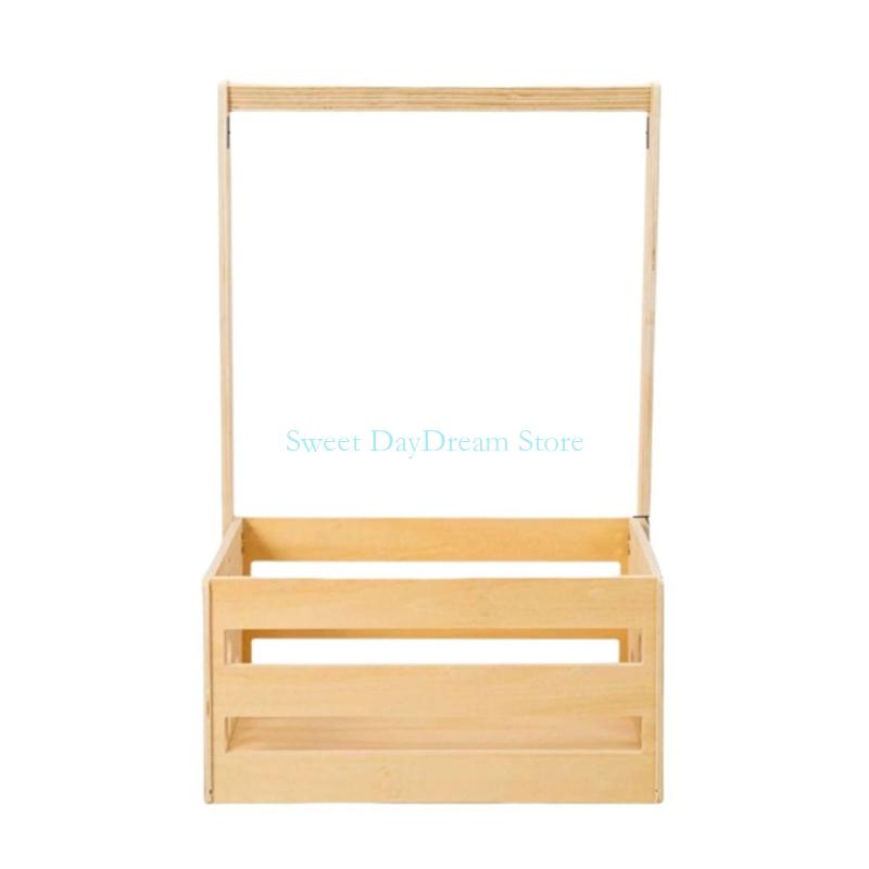 Y88C Wooden Baby Showers هدية  - مراجعة Baby Clothing Basket وسعره